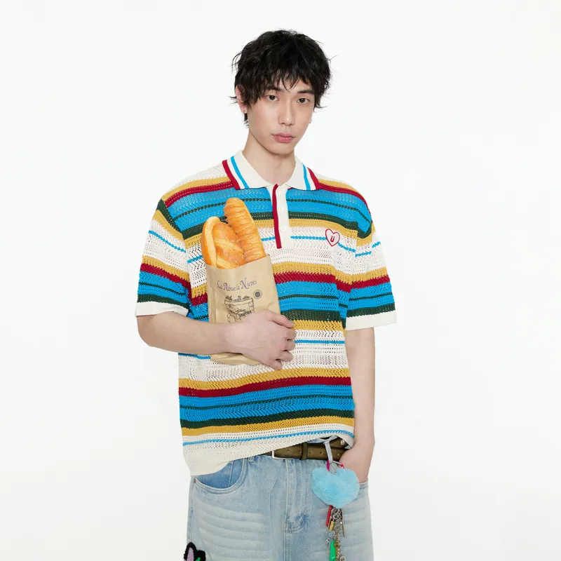 Guuka Polo Shirt Unisex Colorful Blue-7