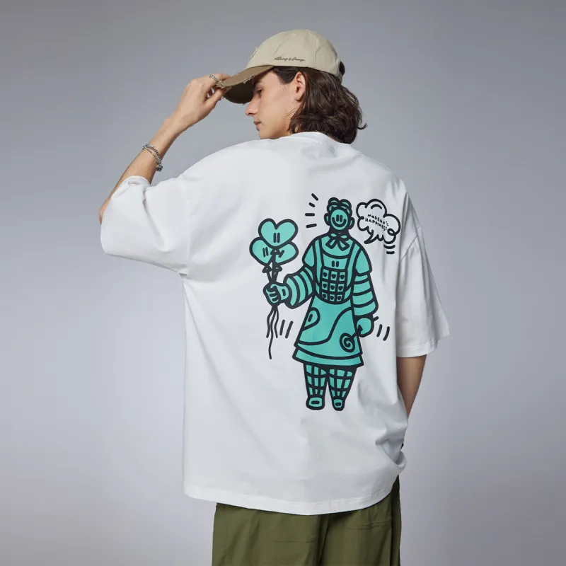 Guuka x AGAHO Short Sleeved T Shirts Men's Black-23