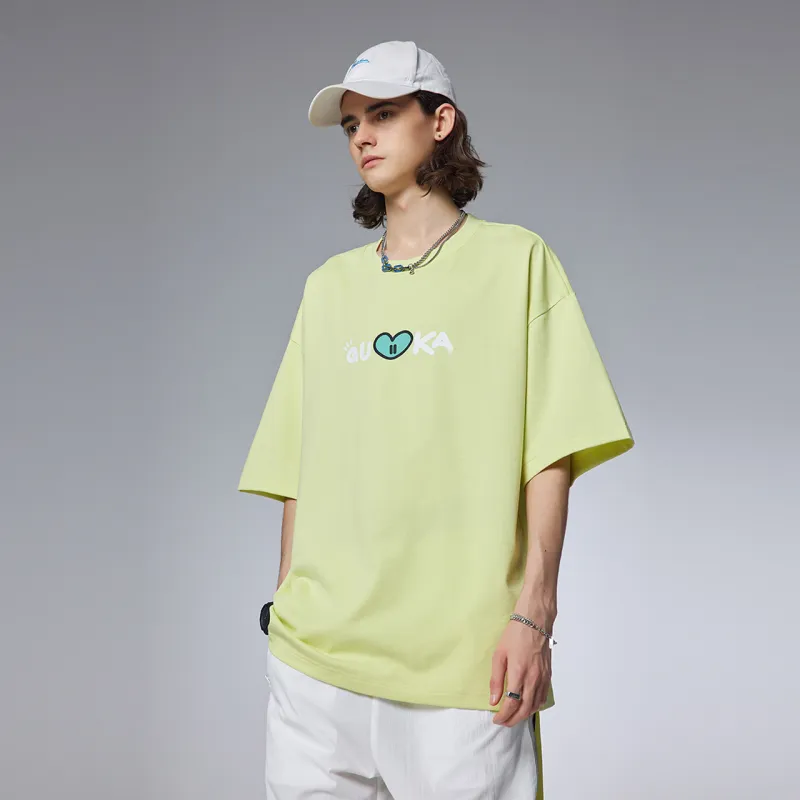 Guuka x AGAHO Short Sleeved T Shirts Men's Black-12