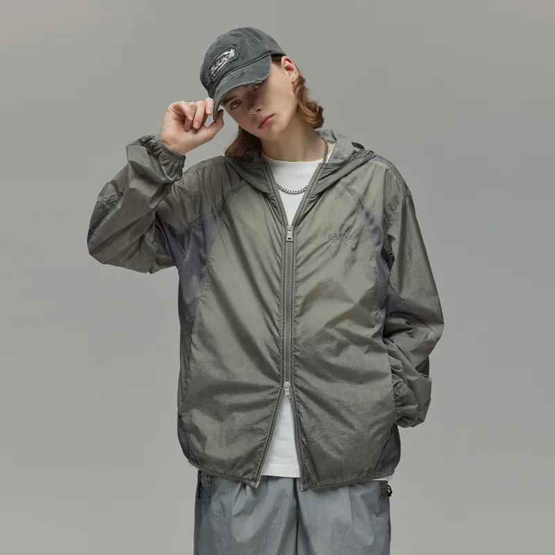 Guuka Trench Coats Men Light Gray-4