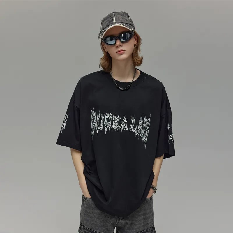 Guuka Short Sleeved T Shirts Unisex Black-6