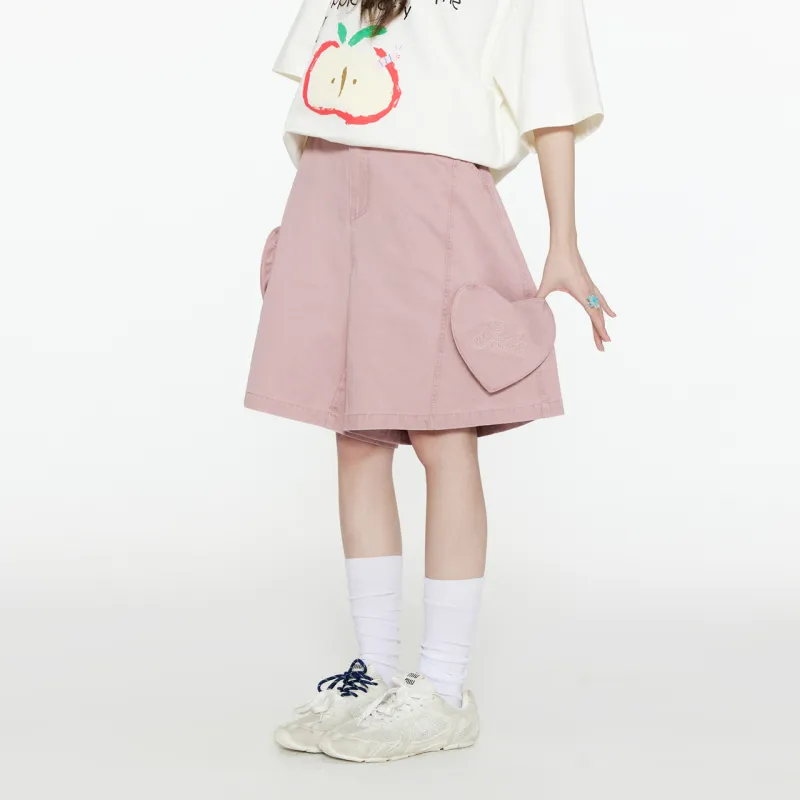 Guuka Casual Shorts Unisex Bean Pink-4