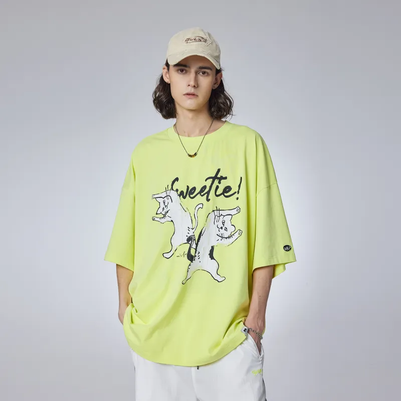 Guuka Short Sleeved T Shirts Unisex Neon Yellow-4