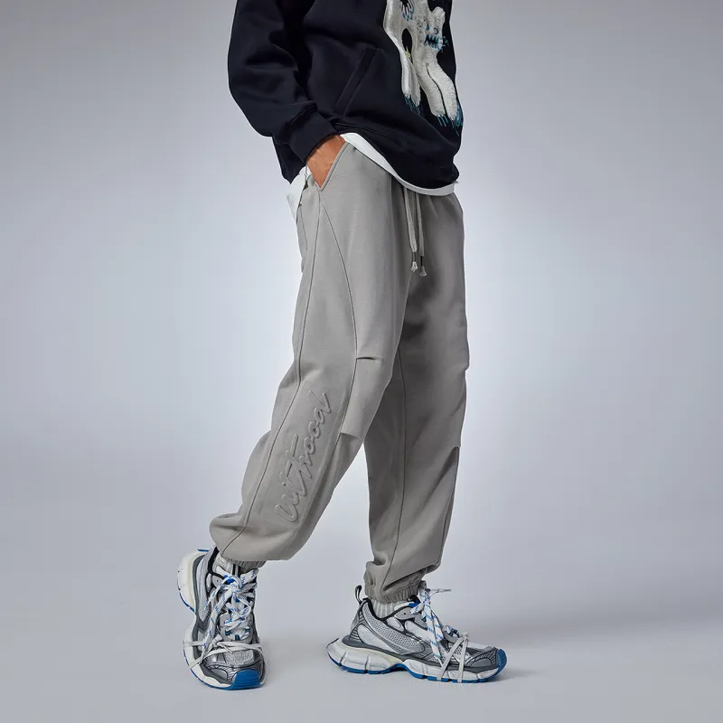 Guuka Casual Pants Men's Light Gray-5