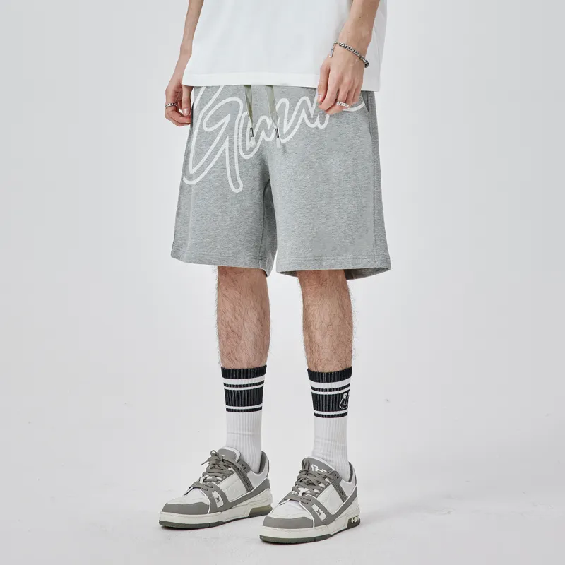 Guuka Basketball Shorts Men Gray-5