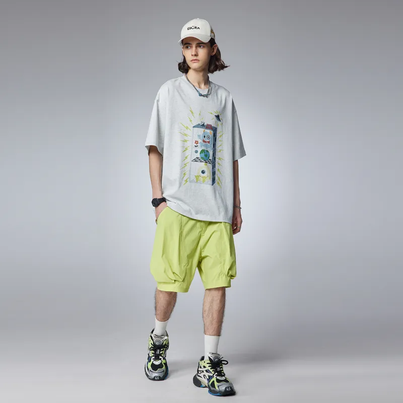 Guuka Short Sleeved T Shirts Men's Light Heather Gray-2