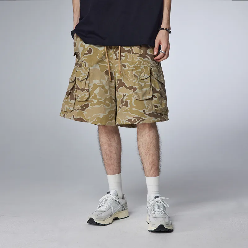 Guuka Knee Length Pants Men's Khaki-5