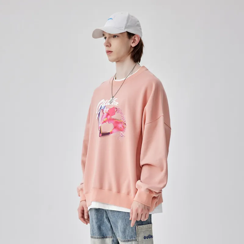 Guuka Sweatshirt Unisex Dark Pink-6