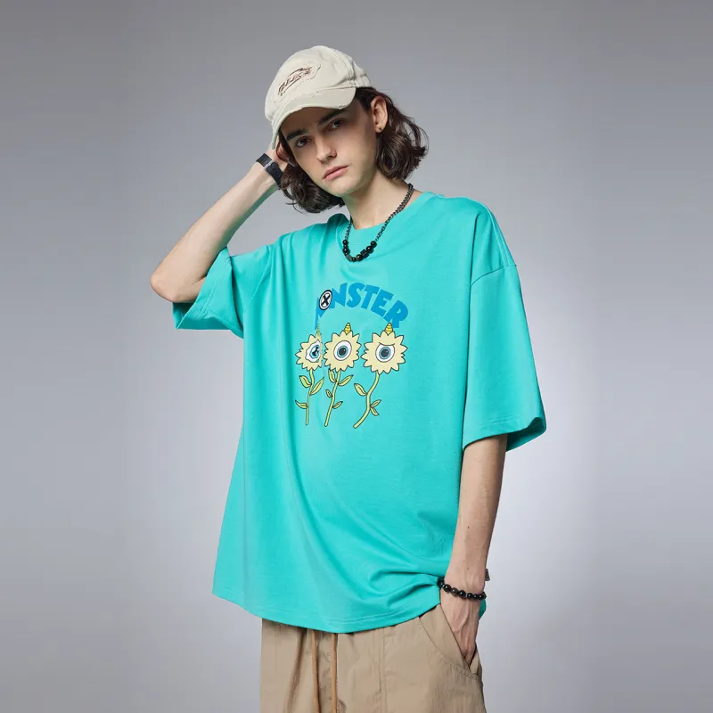 Guuka Short Sleeved T Shirts Men's Light Green-5