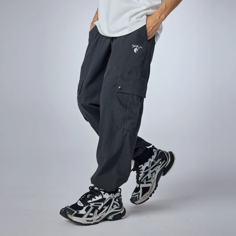 Guuka Casual Pants Men's Dark Gray-6
