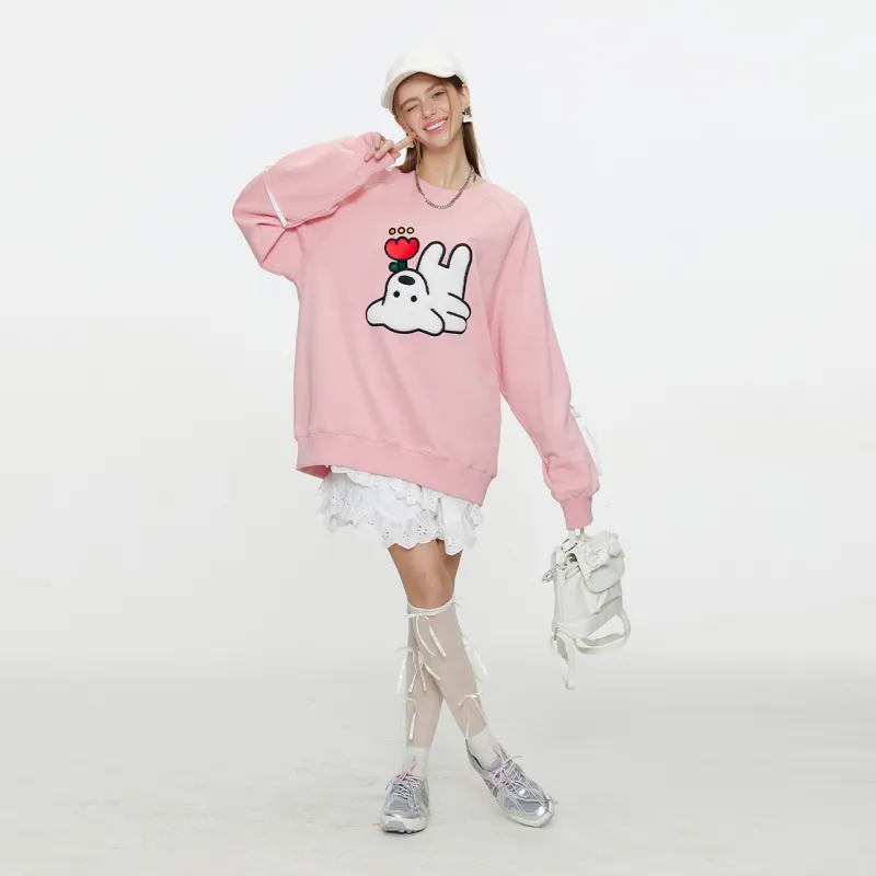 Guuka Sweatshirts Women's Shrimp Pink-7