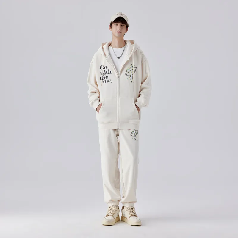 Guuka Sweatshirts Unisex 2 Pack Cream White-7
