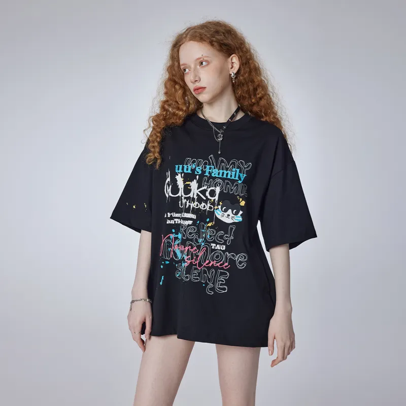 Guuka Short Sleeved T Shirts Unisex Black-7