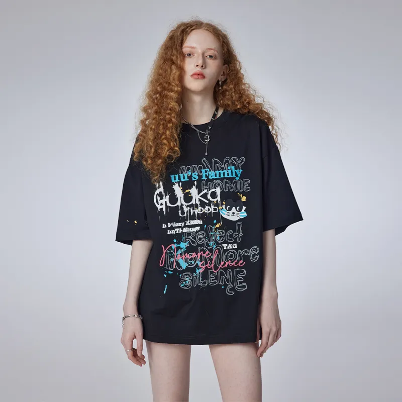 Guuka Short Sleeved T Shirts Unisex Black-6