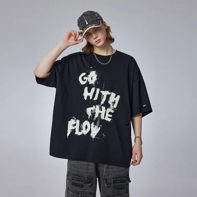 Guuka Short Sleeved T Shirts Men's Black-6