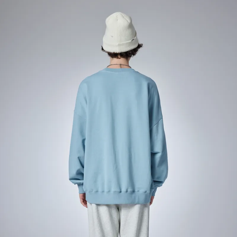 Guuka Hook and Loop Loose Fit Sweatshirt With Drop Shoulder Unisex-12