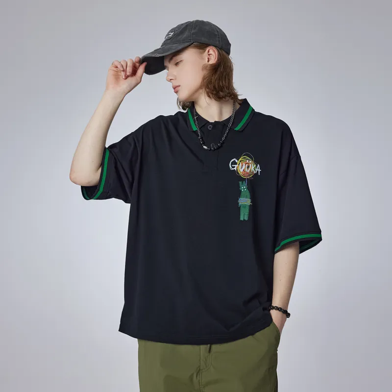 Guuka Polo Shirt Unisex Cream White-14
