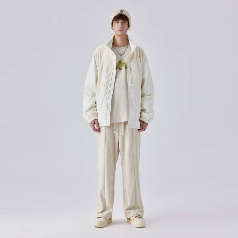 Guuka Casual Pants Unisex Beige-2