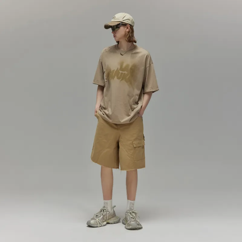 Guuka Knee Length Pants Men's Khaki-3