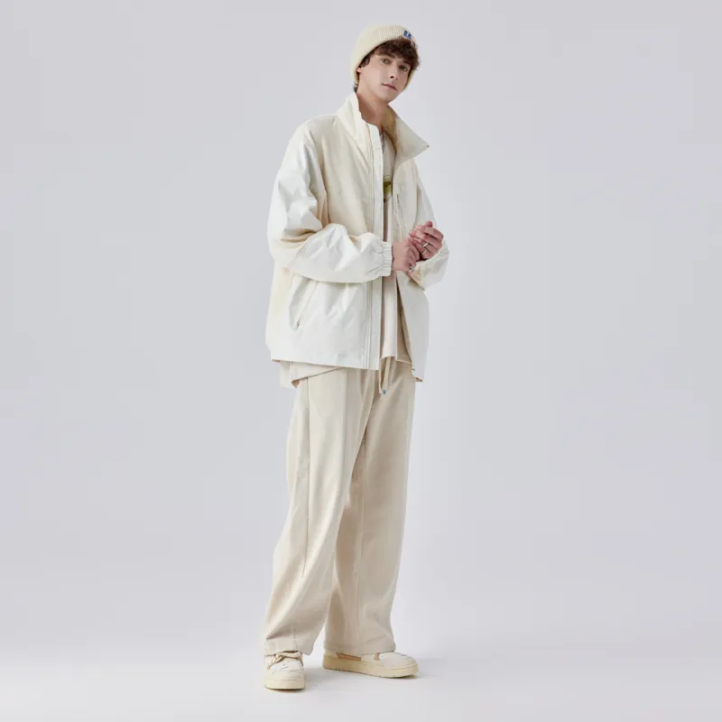 Guuka Casual Pants Unisex Beige-4