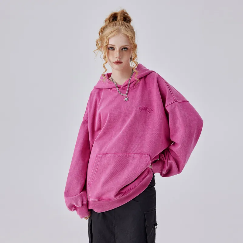 Guuka Sweatshirts Unisex Rose Red-6