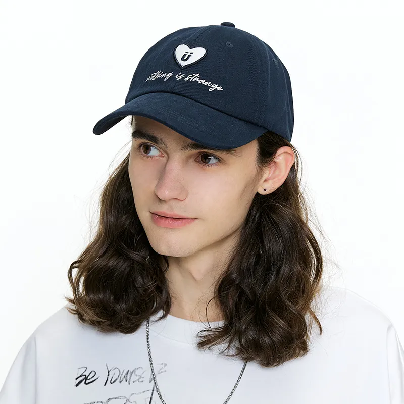 Guuka Cotton Baseball Caps Unisex Navy Blue-4