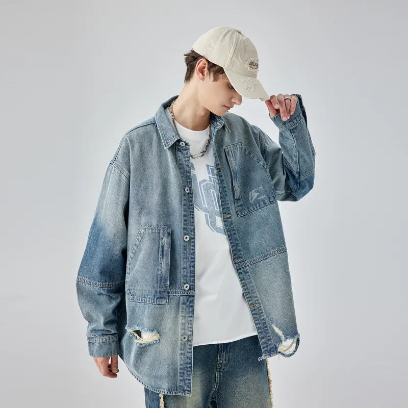 Guuka Shirts Men Blue-6
