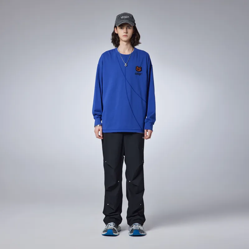 Guuka Long Sleeved T Shirt Unisex Purple Blue-3