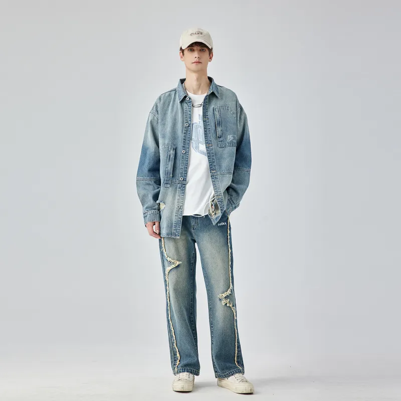 Guuka Shirts Men Blue-4