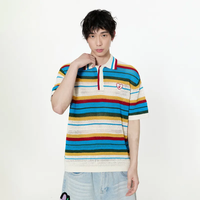 Guuka Polo Shirt Unisex Colorful Blue-5