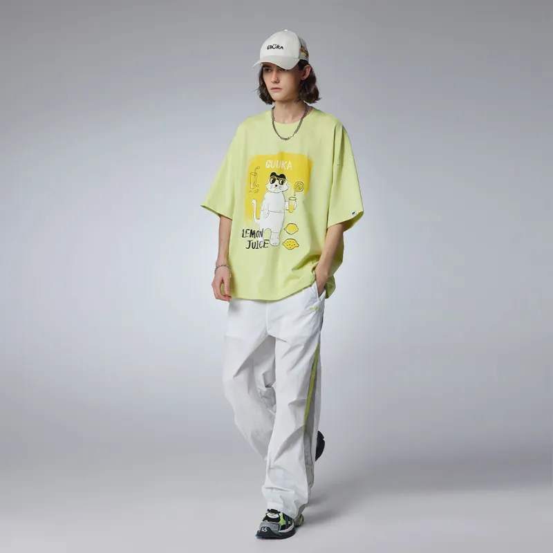 Guuka Short Sleeved T Shirts Unisex Neon Yellow-3