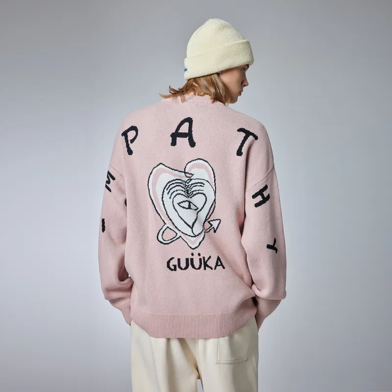 Guuka Sweaters Unisex Pink-3