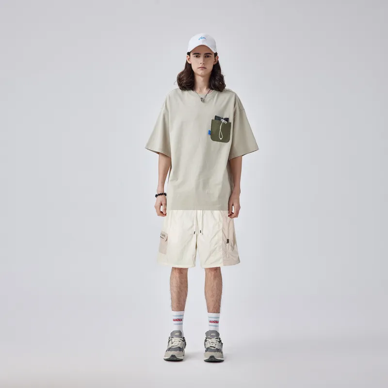 Guuka Cargo Shorts Men Ecru-2