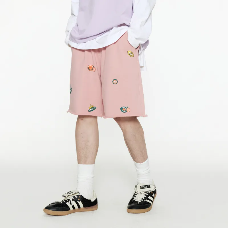 Guuka Casual Shorts Unisex Smoke Pink-2