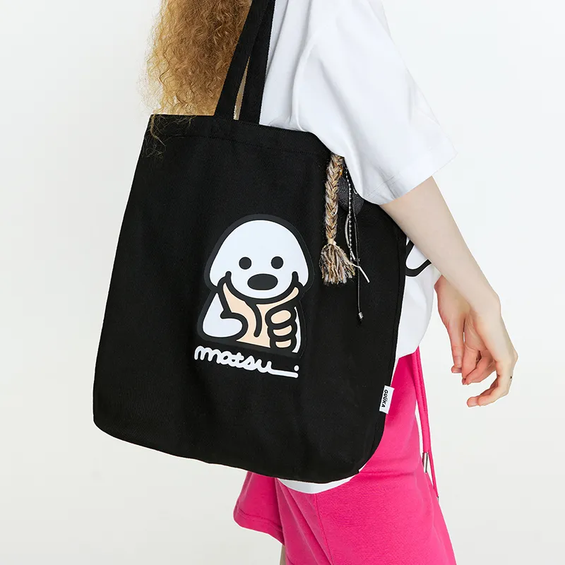 Guuka X Matsui Collaboration Collection Cotton Canvas Bag, Shoulder Bag Regular Unisex Multicolor-20
