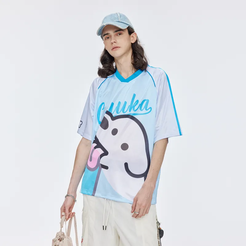 Guuka x Matsui T Shirt Unisex Ice Blue-5