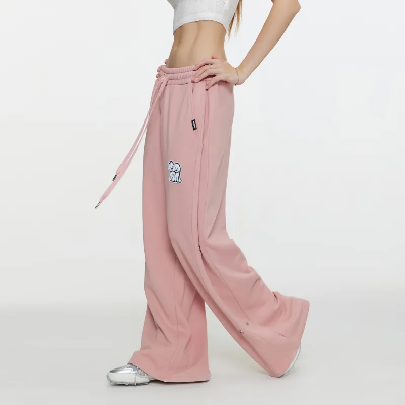 Guuka x Matsui Casual Pants Unisex Dark Pink-5