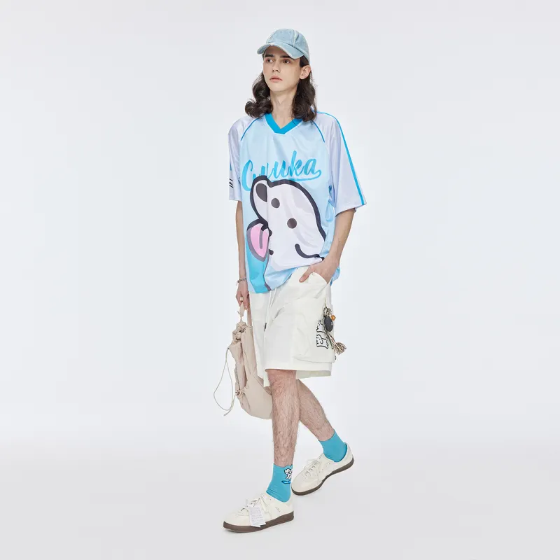 Guuka x Matsui T Shirt Unisex Ice Blue-4