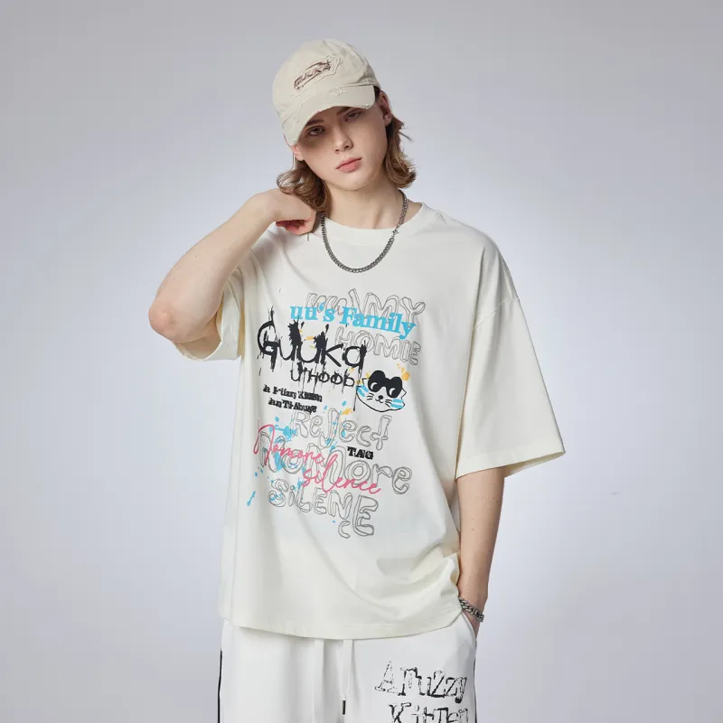 Guuka Short Sleeved T Shirts Unisex Black-14