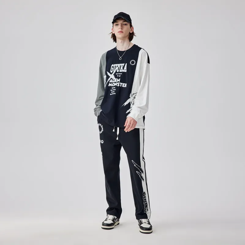 Guuka Casual Pants Men Black-3