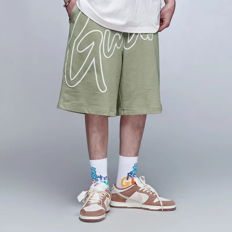 Guuka Casual Shorts Men Light Army Green-7