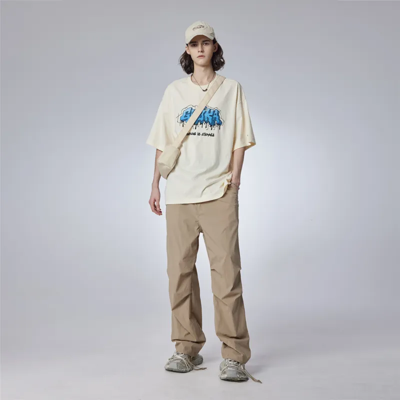 Guuka Short Sleeved T Shirts Men's Custard-3