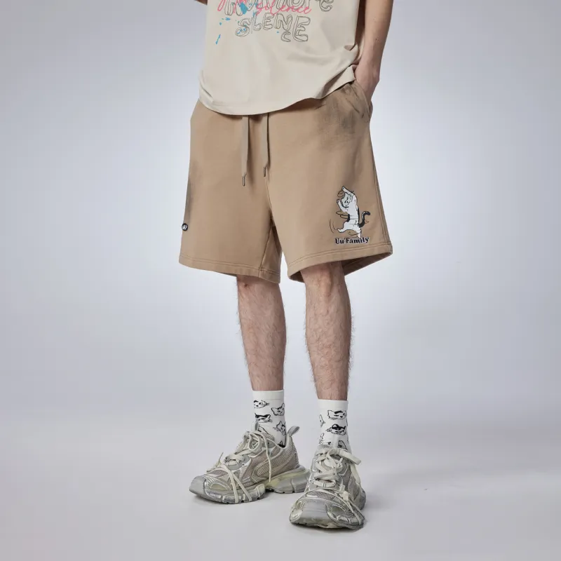 Guuka Casual Shorts Men Khaki-2