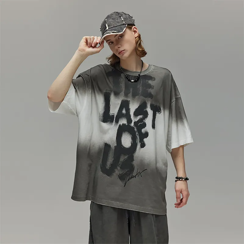 Guuka Short Sleeved T Shirts Men's Gray-5