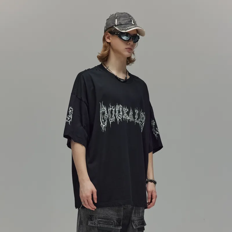 Guuka Short Sleeved T Shirts Unisex Black-7