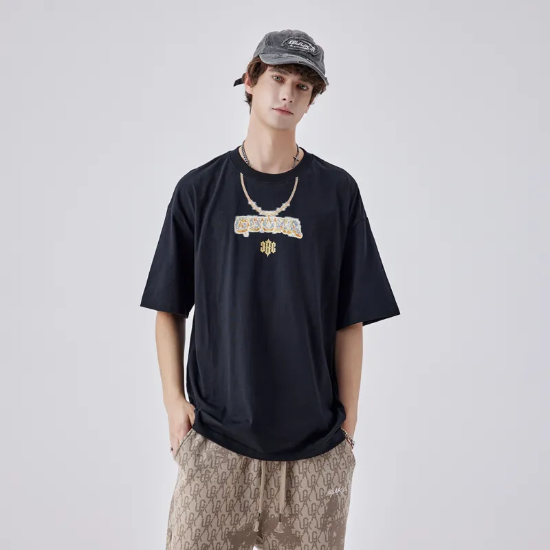 Guuka Short Sleeved T Shirts Men's Black-6
