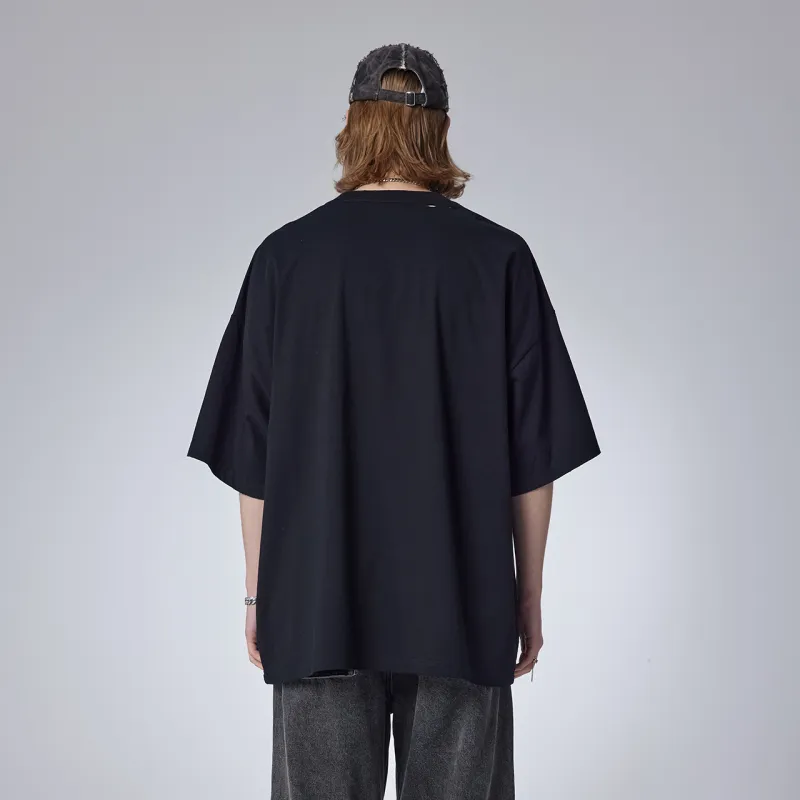 Guuka Short Sleeved T Shirts Men's Black-5