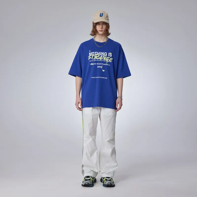 Guuka Short Sleeved T Shirts Men's Blue Purple-2
