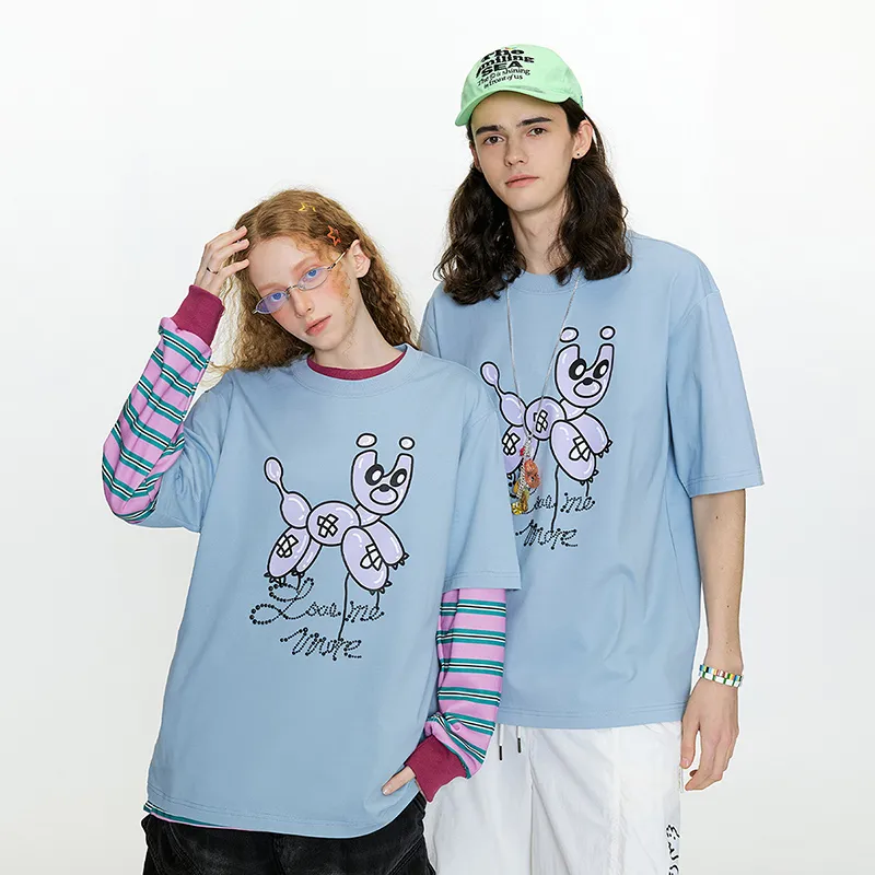 Guuka T Shirts Unisex Pink Blue-2