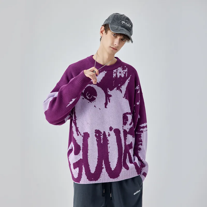 Guuka Knitwear Unisex Purple-6